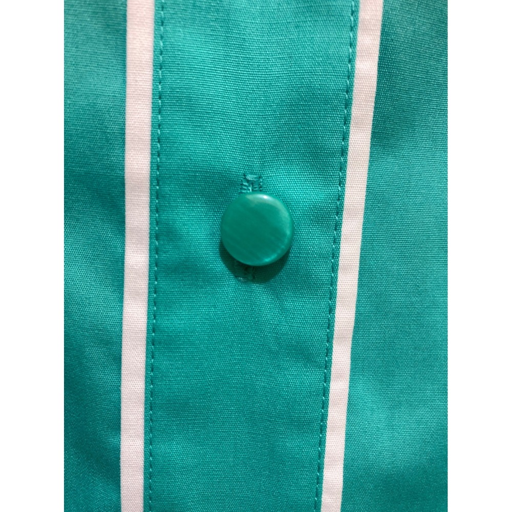Bob Mackie Wearable Art Women's 3X Button Down Top Green Ribbon Graphic - Picture 8 of 13